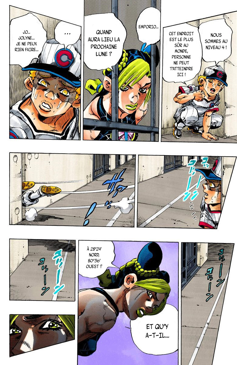 Read JoJo's Bizarre Adventure Part 6 Stone Ocean Official Colored FR Manga Online