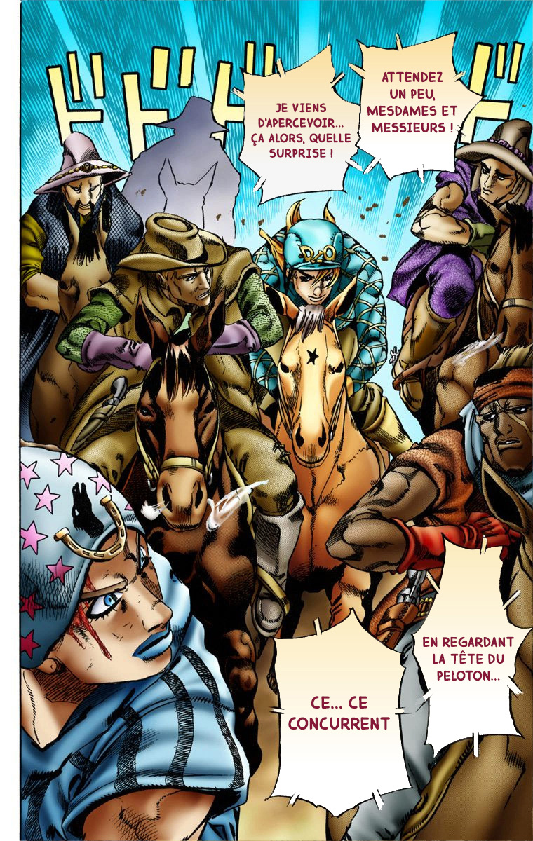 Read JoJo's Bizarre Adventure Part 7 Steel Ball Run Official Colored FR Manga Online