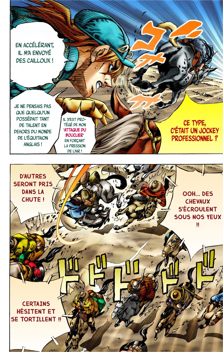 Read JoJo's Bizarre Adventure Part 7 Steel Ball Run Official Colored FR Manga Online