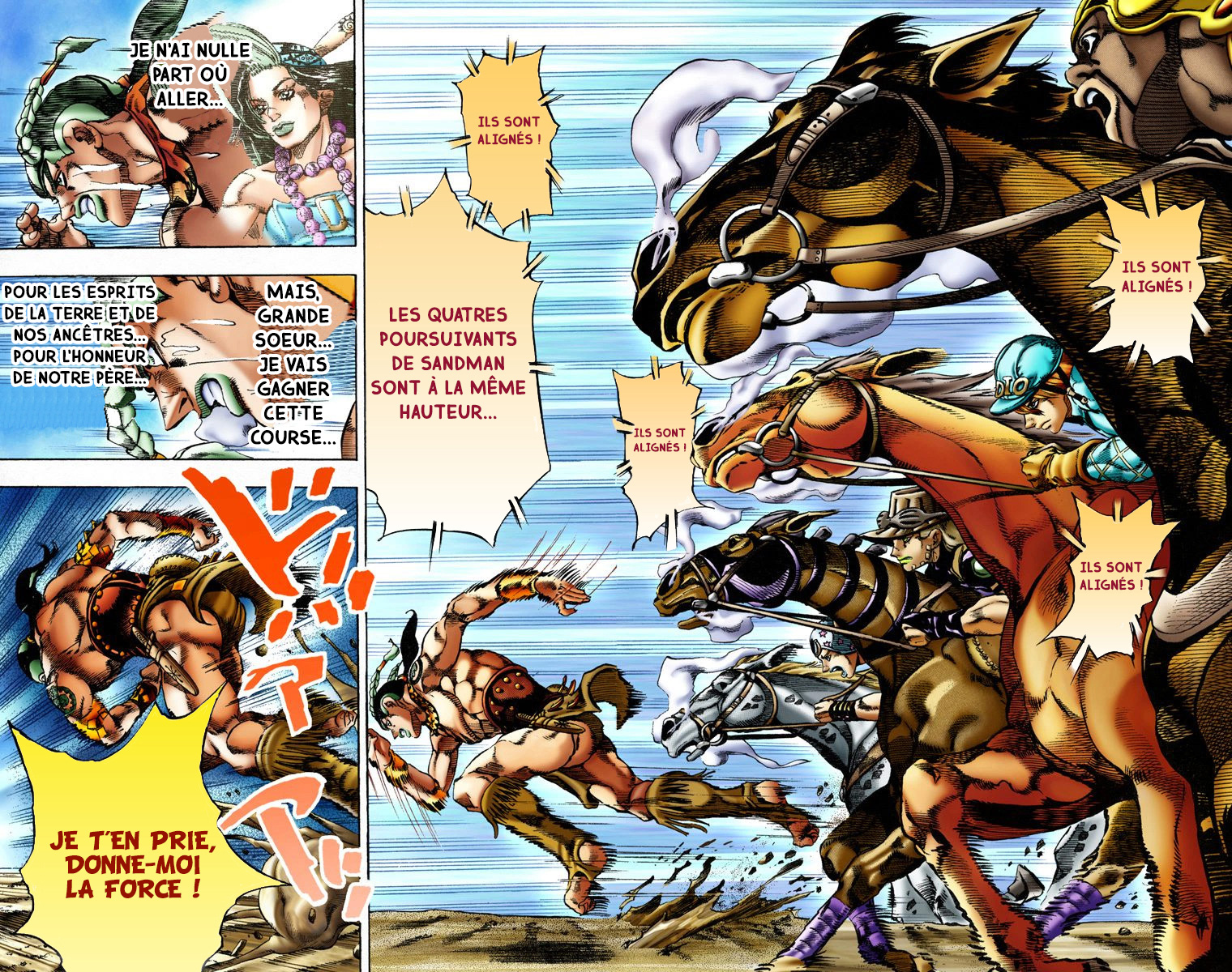 Read JoJo's Bizarre Adventure Part 7 Steel Ball Run Official Colored FR Manga Online