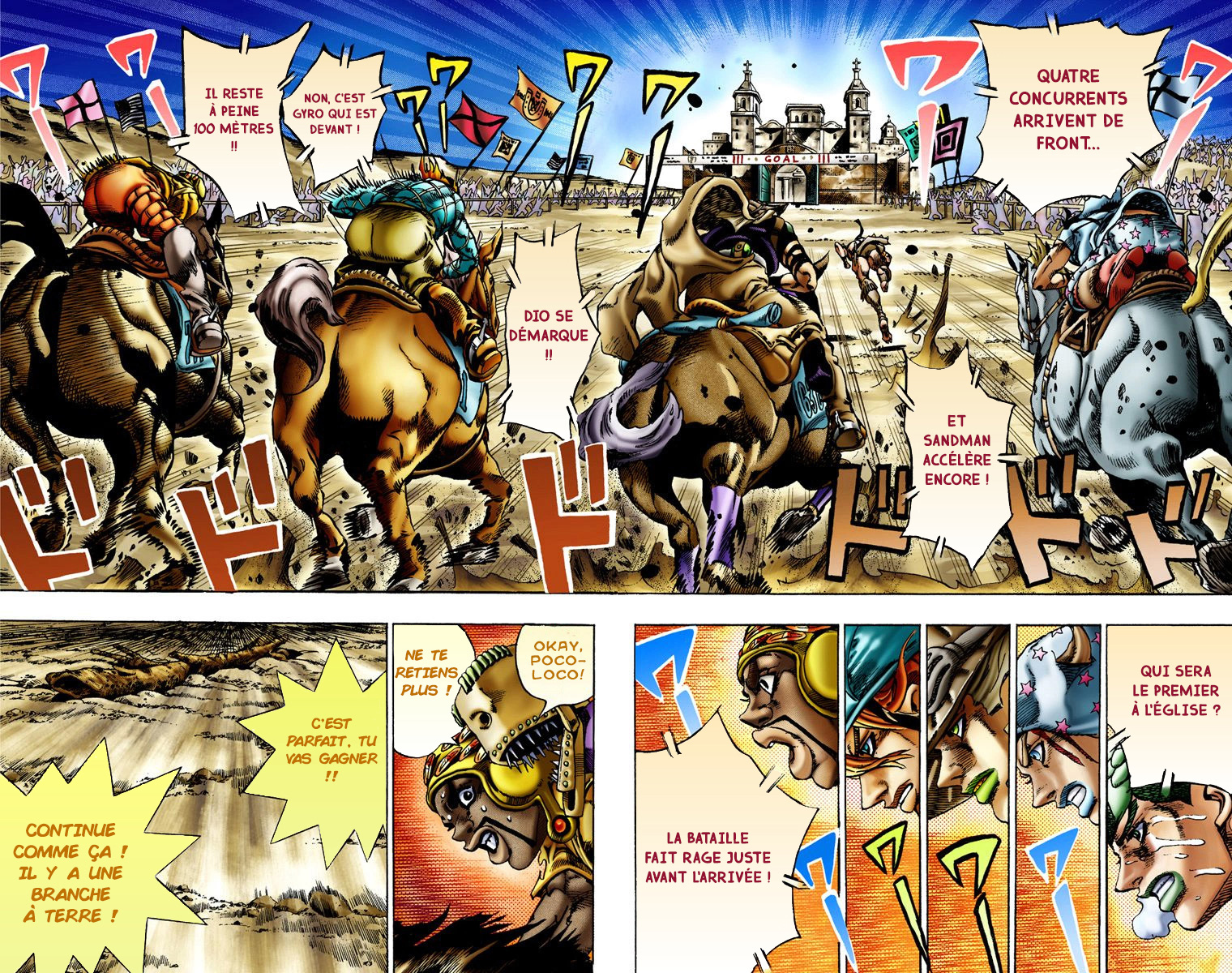 Read JoJo's Bizarre Adventure Part 7 Steel Ball Run Official Colored FR Manga Online