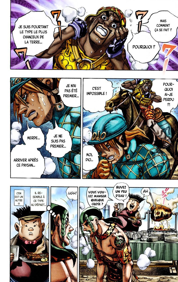 Read JoJo's Bizarre Adventure Part 7 Steel Ball Run Official Colored FR Manga Online