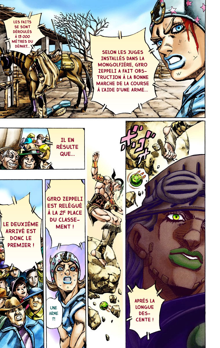 Read JoJo's Bizarre Adventure Part 7 Steel Ball Run Official Colored FR Manga Online