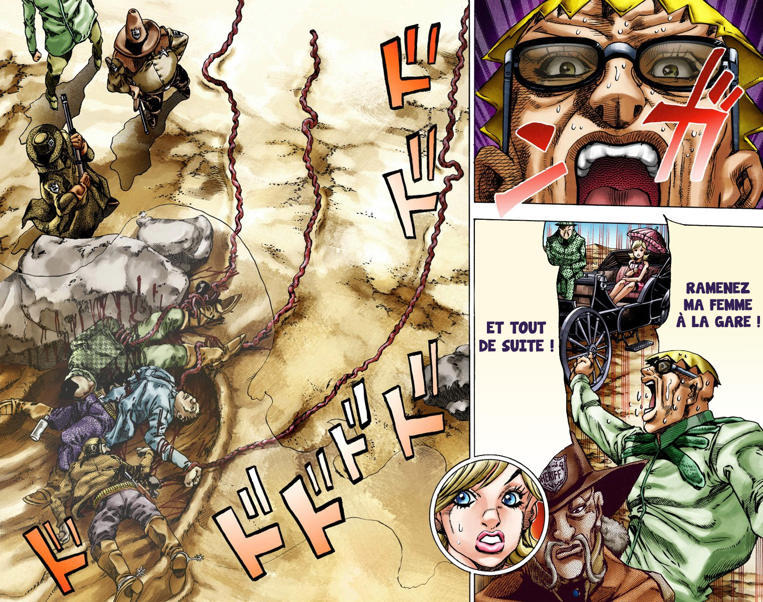 Read JoJo's Bizarre Adventure Part 7 Steel Ball Run Official Colored FR Manga Online