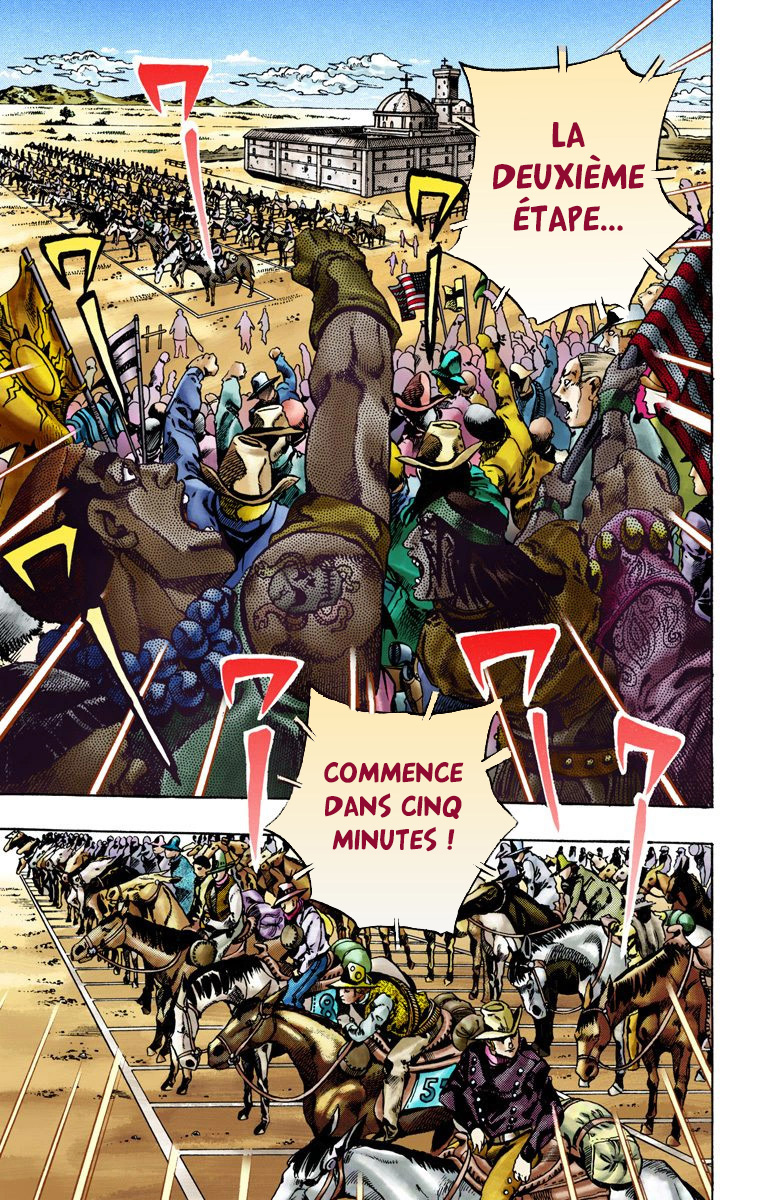 Read JoJo's Bizarre Adventure Part 7 Steel Ball Run Official Colored FR Manga Online
