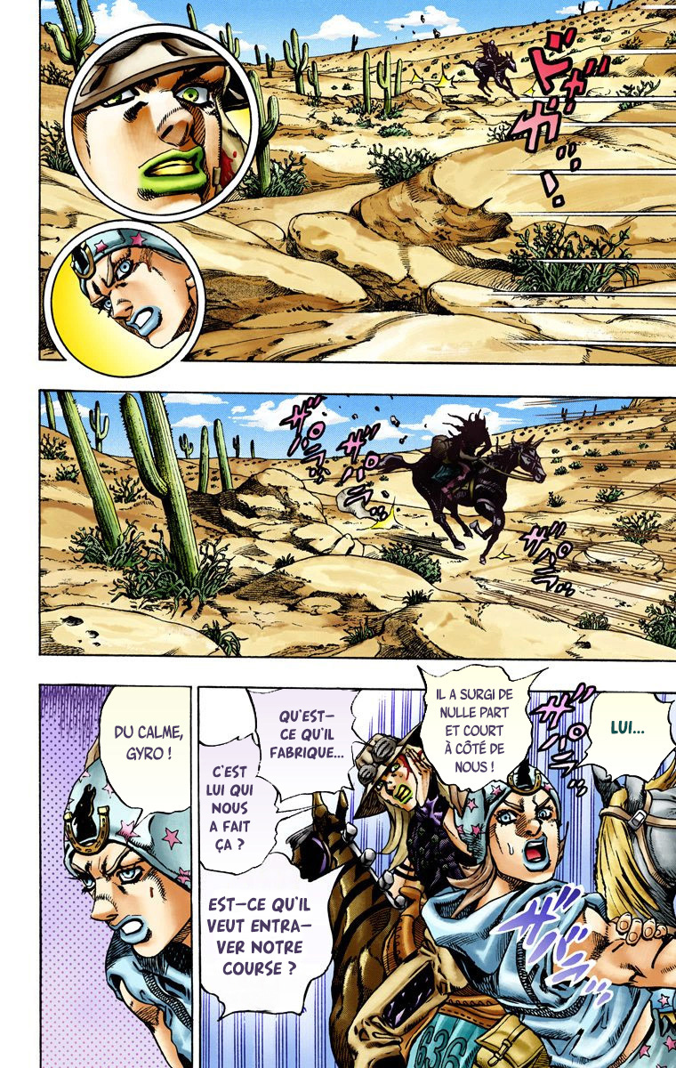 Read JoJo's Bizarre Adventure Part 7 Steel Ball Run Official Colored FR Manga Online