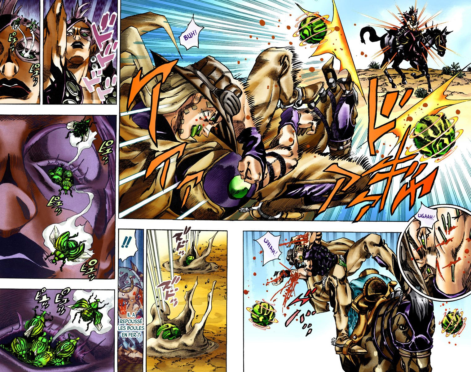 Read JoJo's Bizarre Adventure Part 7 Steel Ball Run Official Colored FR Manga Online
