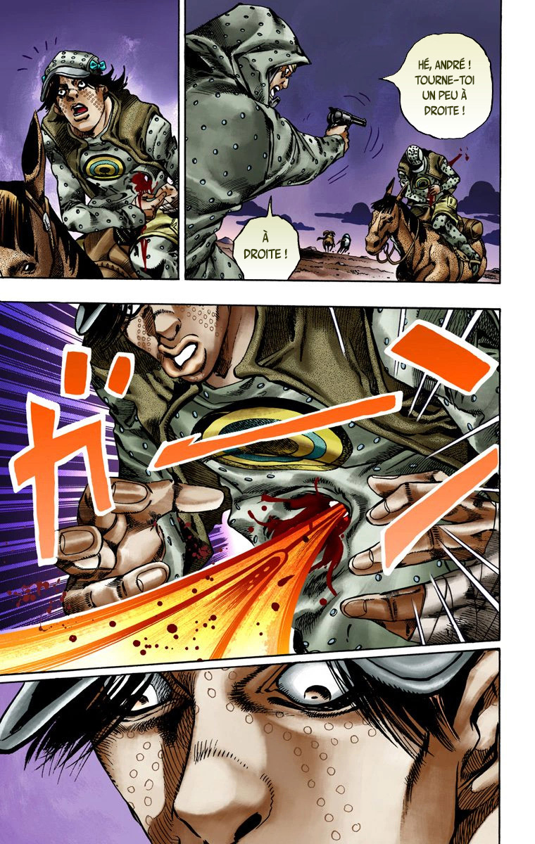 Read JoJo's Bizarre Adventure Part 7 Steel Ball Run Official Colored FR Manga Online