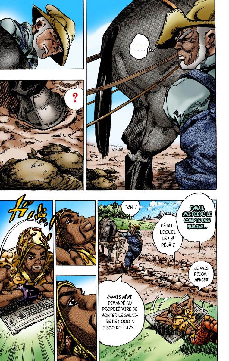 Read JoJo's Bizarre Adventure Part 7 Steel Ball Run Official Colored FR Manga Online