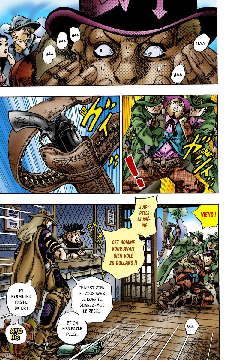 Read JoJo's Bizarre Adventure Part 7 Steel Ball Run Official Colored FR Manga Online
