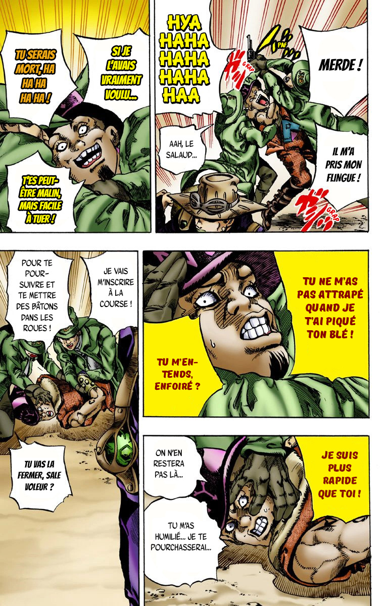 Read JoJo's Bizarre Adventure Part 7 Steel Ball Run Official Colored FR Manga Online