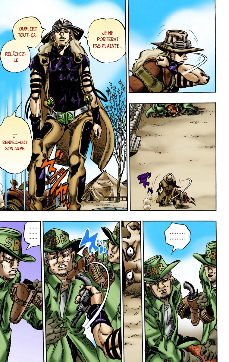Read JoJo's Bizarre Adventure Part 7 Steel Ball Run Official Colored FR Manga Online