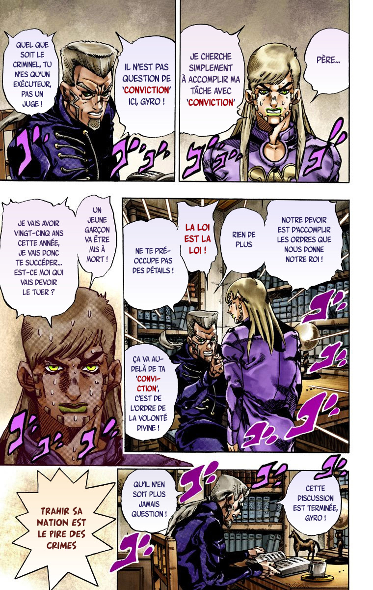 Read JoJo's Bizarre Adventure Part 7 Steel Ball Run Official Colored FR Manga Online