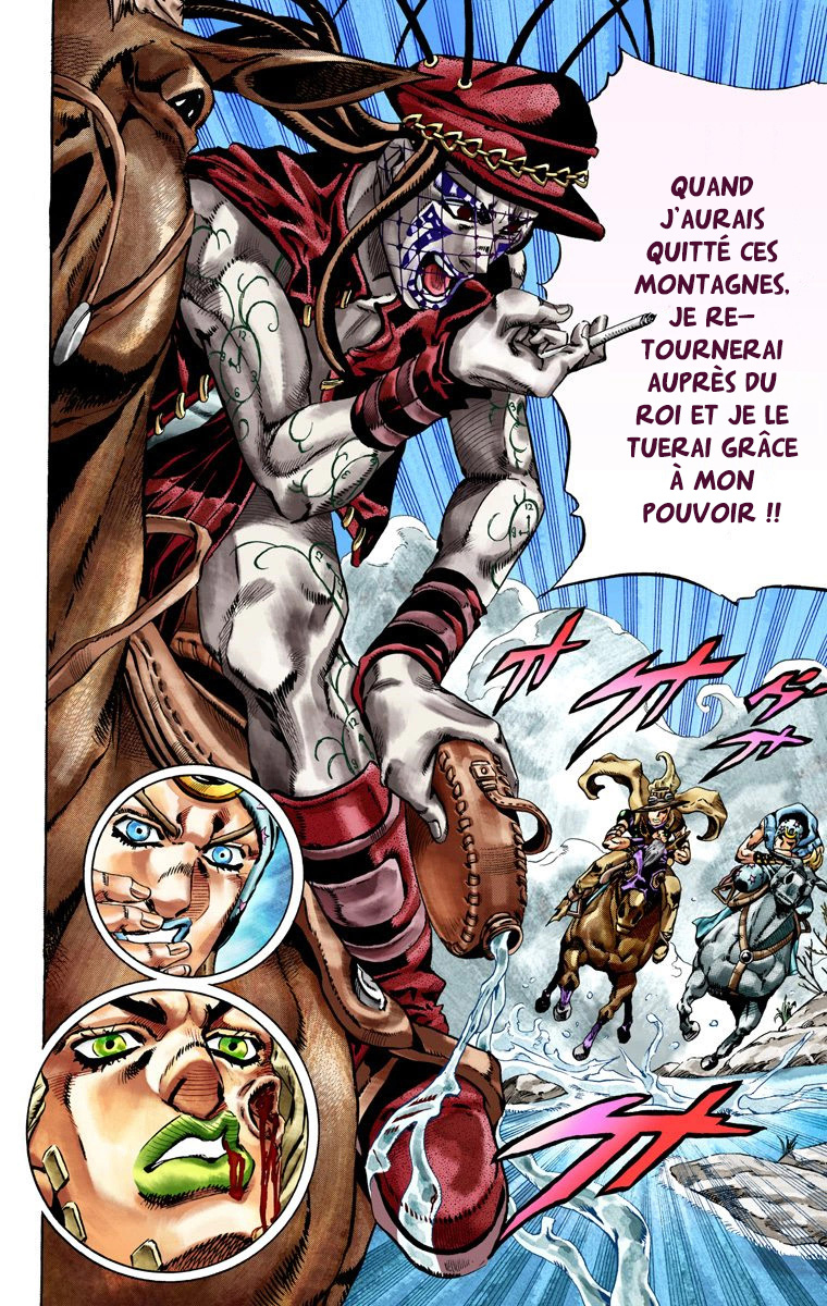 Read JoJo's Bizarre Adventure Part 7 Steel Ball Run Official Colored FR Manga Online