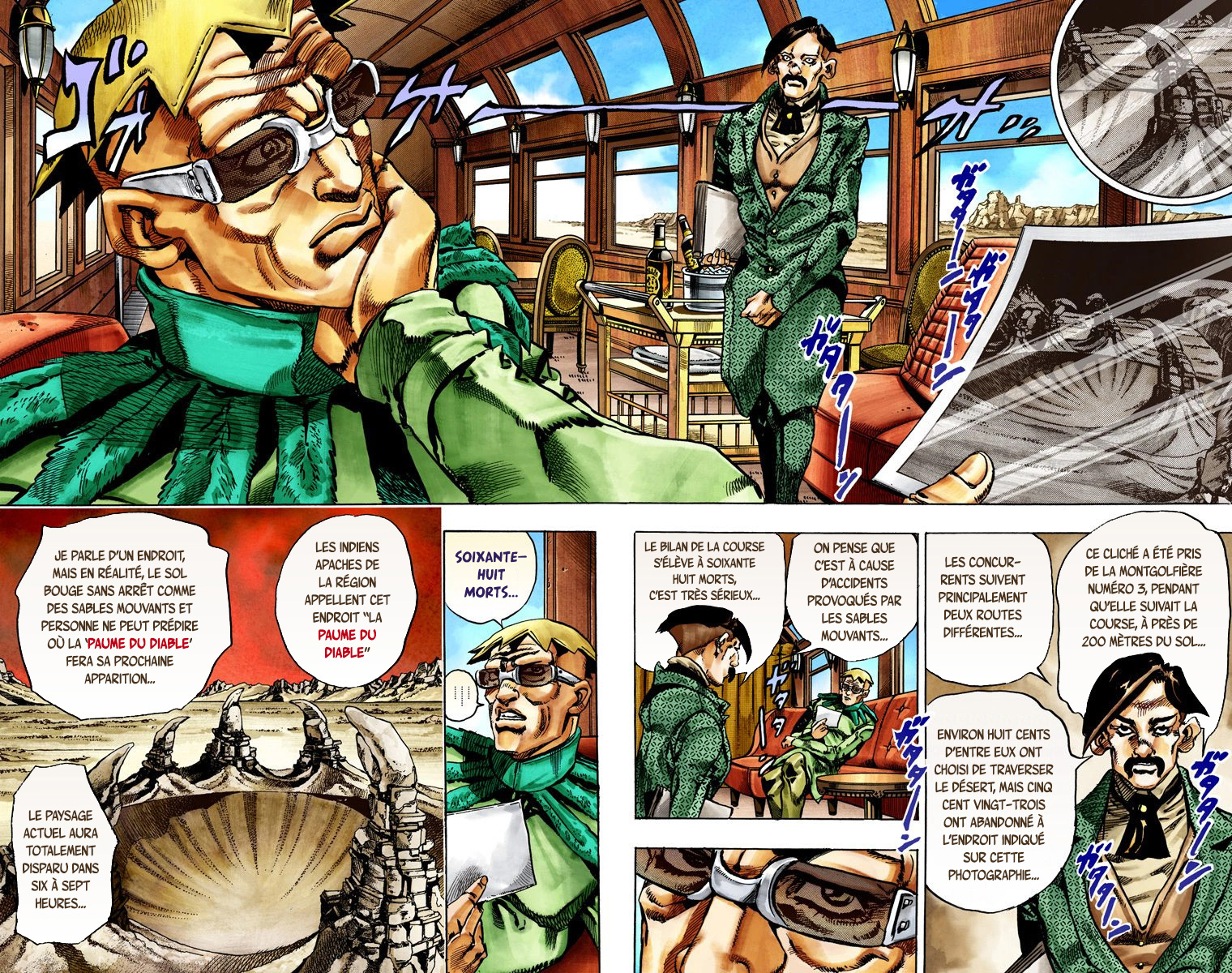 Read JoJo's Bizarre Adventure Part 7 Steel Ball Run Official Colored FR Manga Online