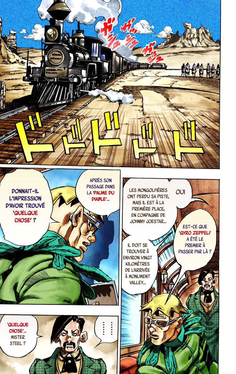 Read JoJo's Bizarre Adventure Part 7 Steel Ball Run Official Colored FR Manga Online