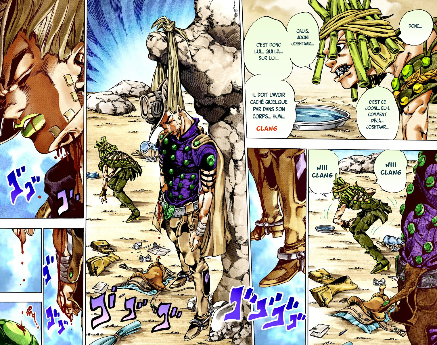 Read JoJo's Bizarre Adventure Part 7 Steel Ball Run Official Colored FR Manga Online