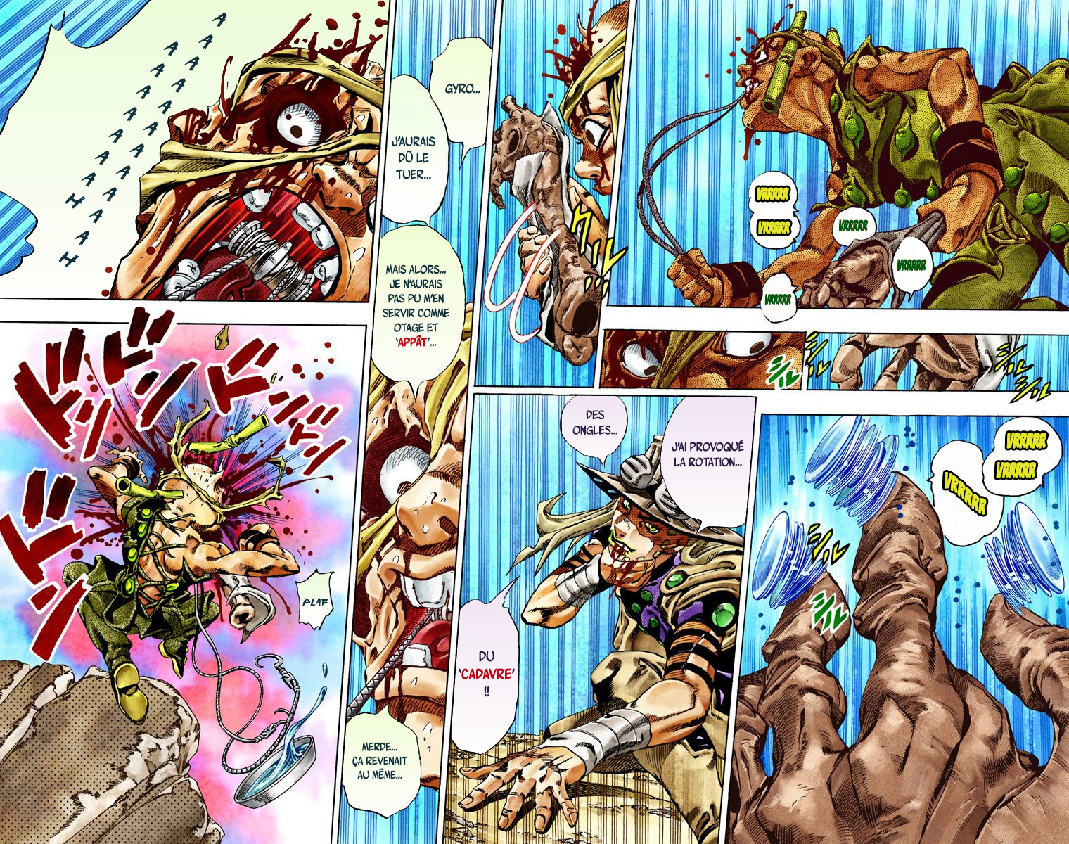 Read JoJo's Bizarre Adventure Part 7 Steel Ball Run Official Colored FR Manga Online