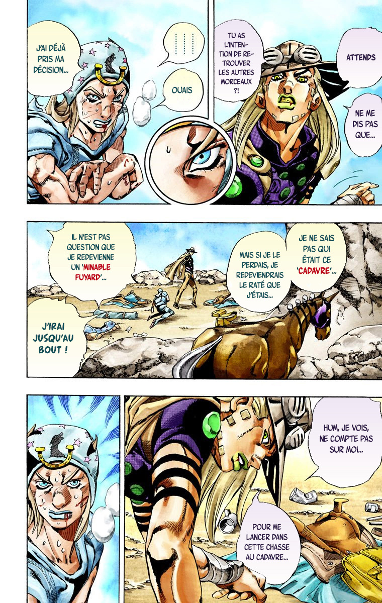 Read JoJo's Bizarre Adventure Part 7 Steel Ball Run Official Colored FR Manga Online
