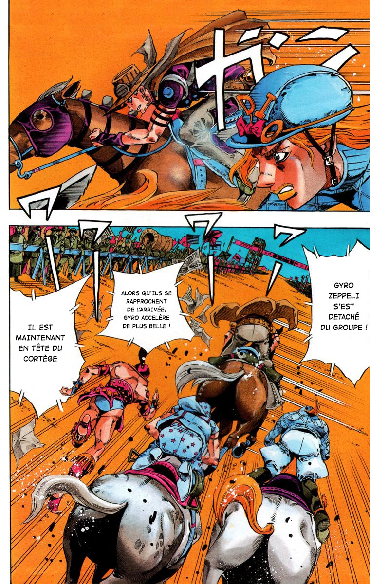 Read JoJo's Bizarre Adventure Part 7 Steel Ball Run Official Colored FR Manga Online