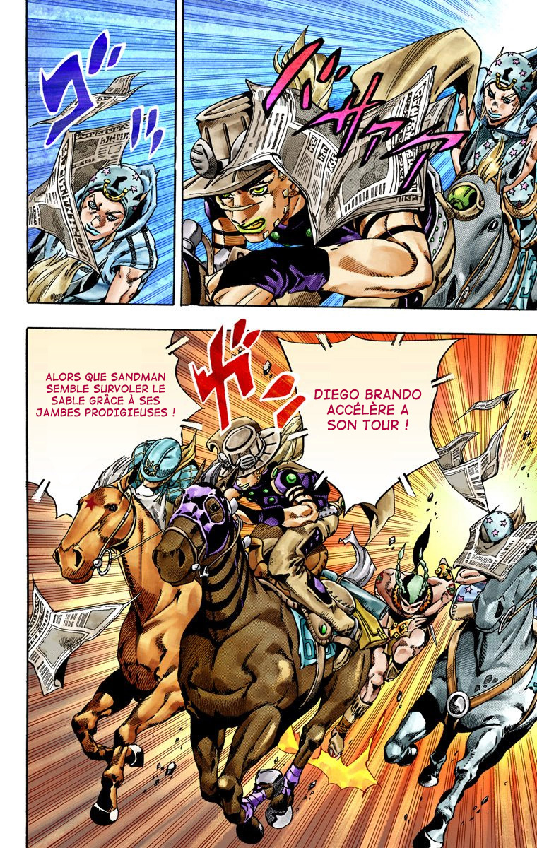Read JoJo's Bizarre Adventure Part 7 Steel Ball Run Official Colored FR Manga Online