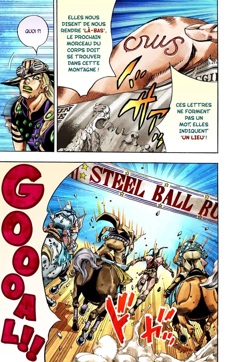 Read JoJo's Bizarre Adventure Part 7 Steel Ball Run Official Colored FR Manga Online