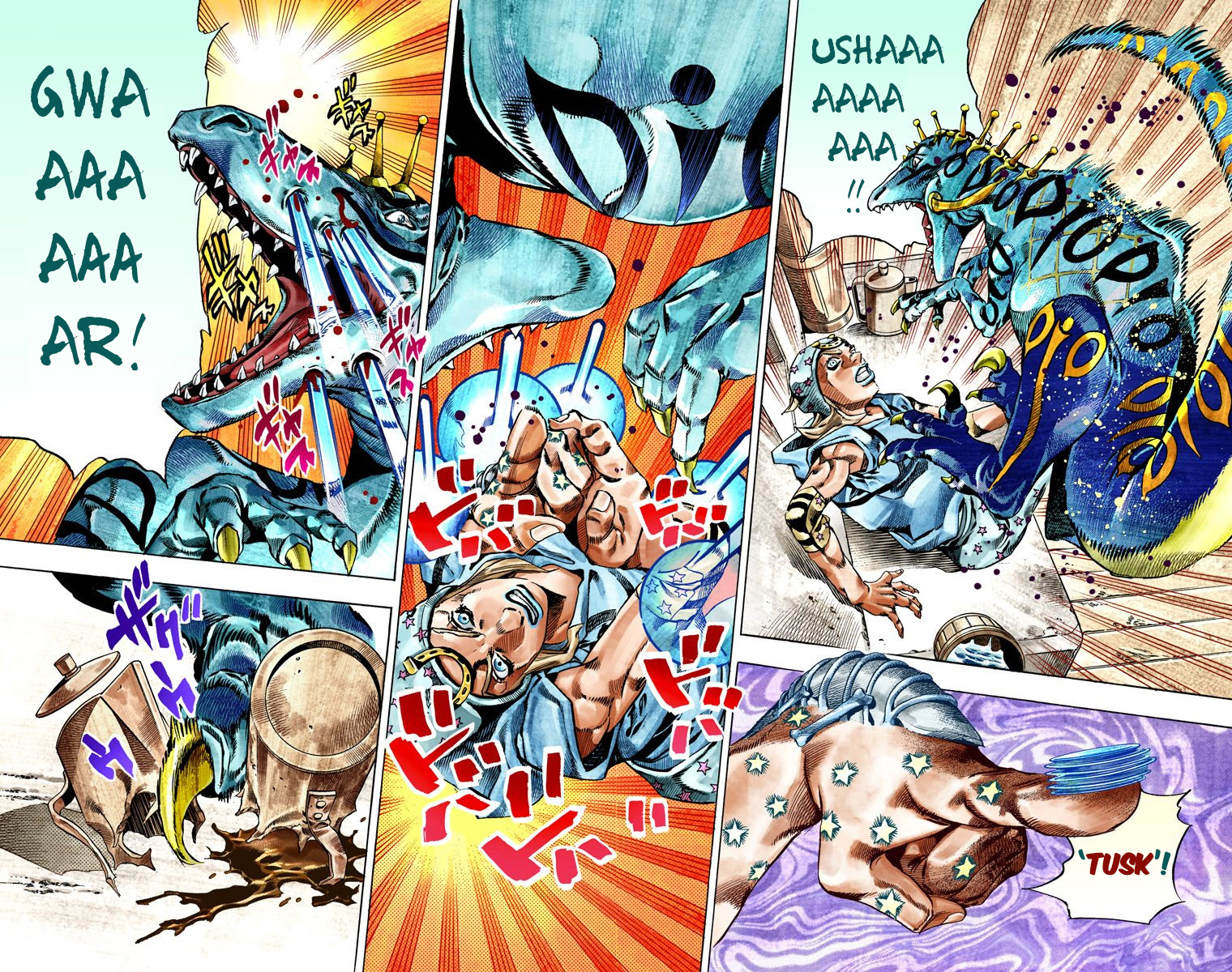 Read JoJo's Bizarre Adventure Part 7 Steel Ball Run Official Colored FR Manga Online