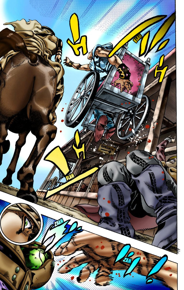 Read JoJo's Bizarre Adventure Part 7 Steel Ball Run Official Colored FR Manga Online