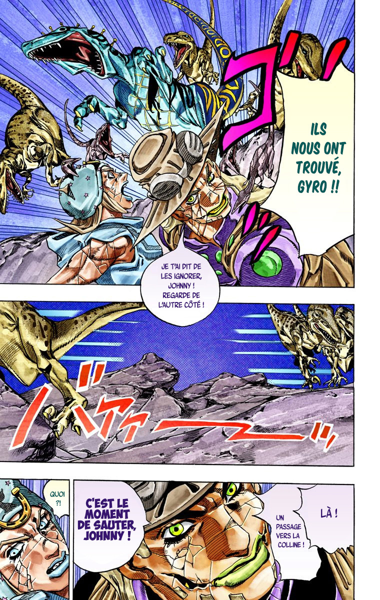 Read JoJo's Bizarre Adventure Part 7 Steel Ball Run Official Colored FR Manga Online