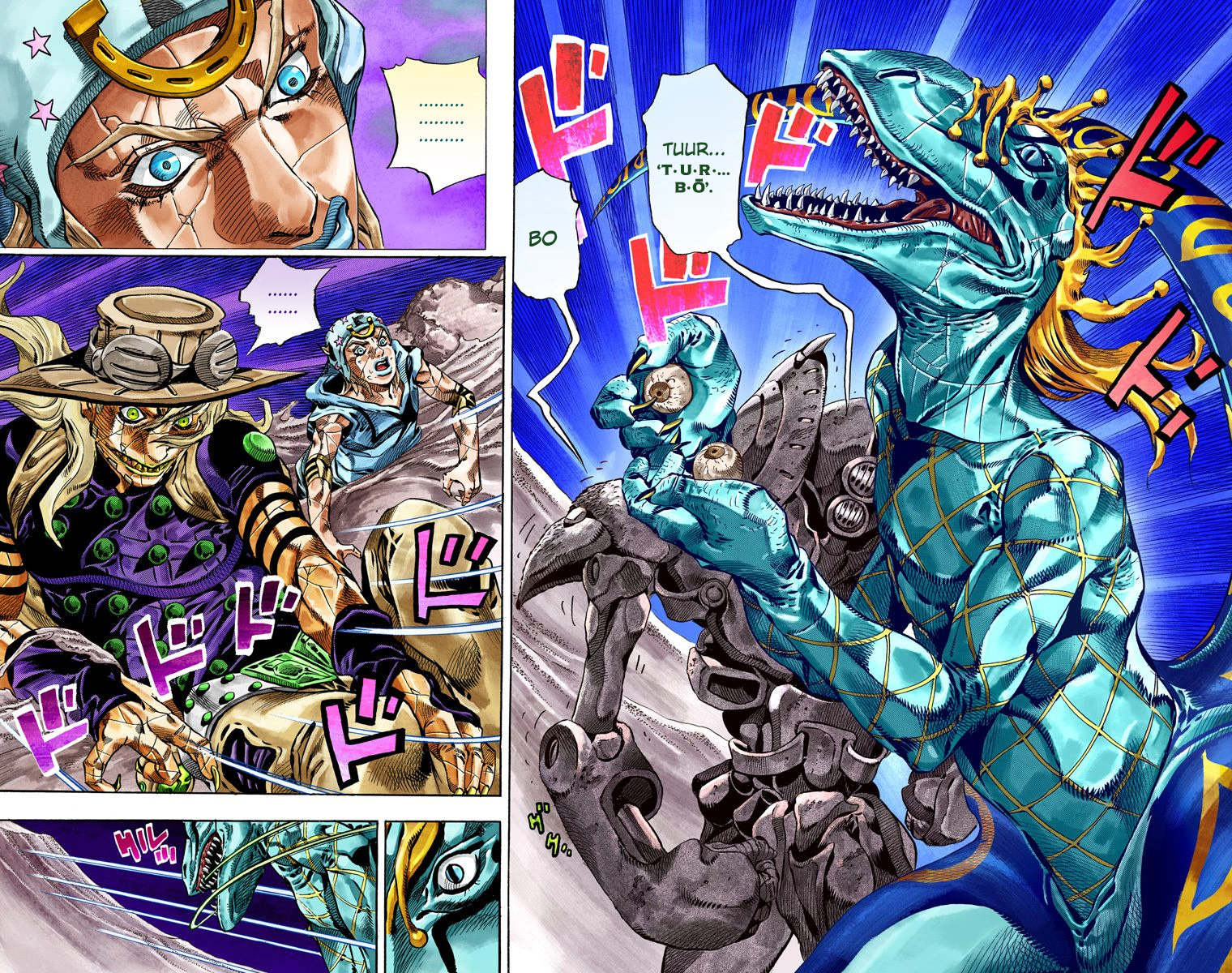 Read JoJo's Bizarre Adventure Part 7 Steel Ball Run Official Colored FR Manga Online