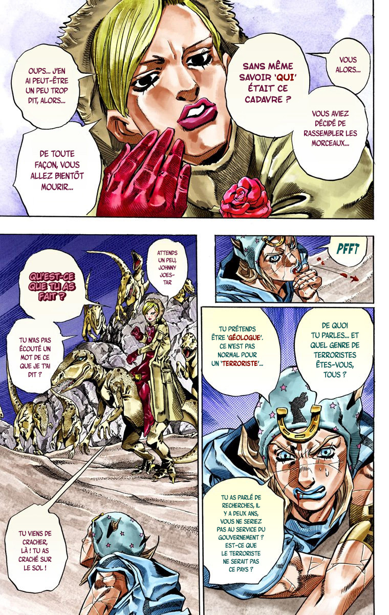 Read JoJo's Bizarre Adventure Part 7 Steel Ball Run Official Colored FR Manga Online