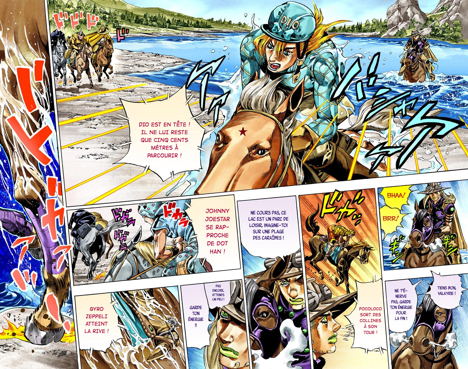Read JoJo's Bizarre Adventure Part 7 Steel Ball Run Official Colored FR Manga Online