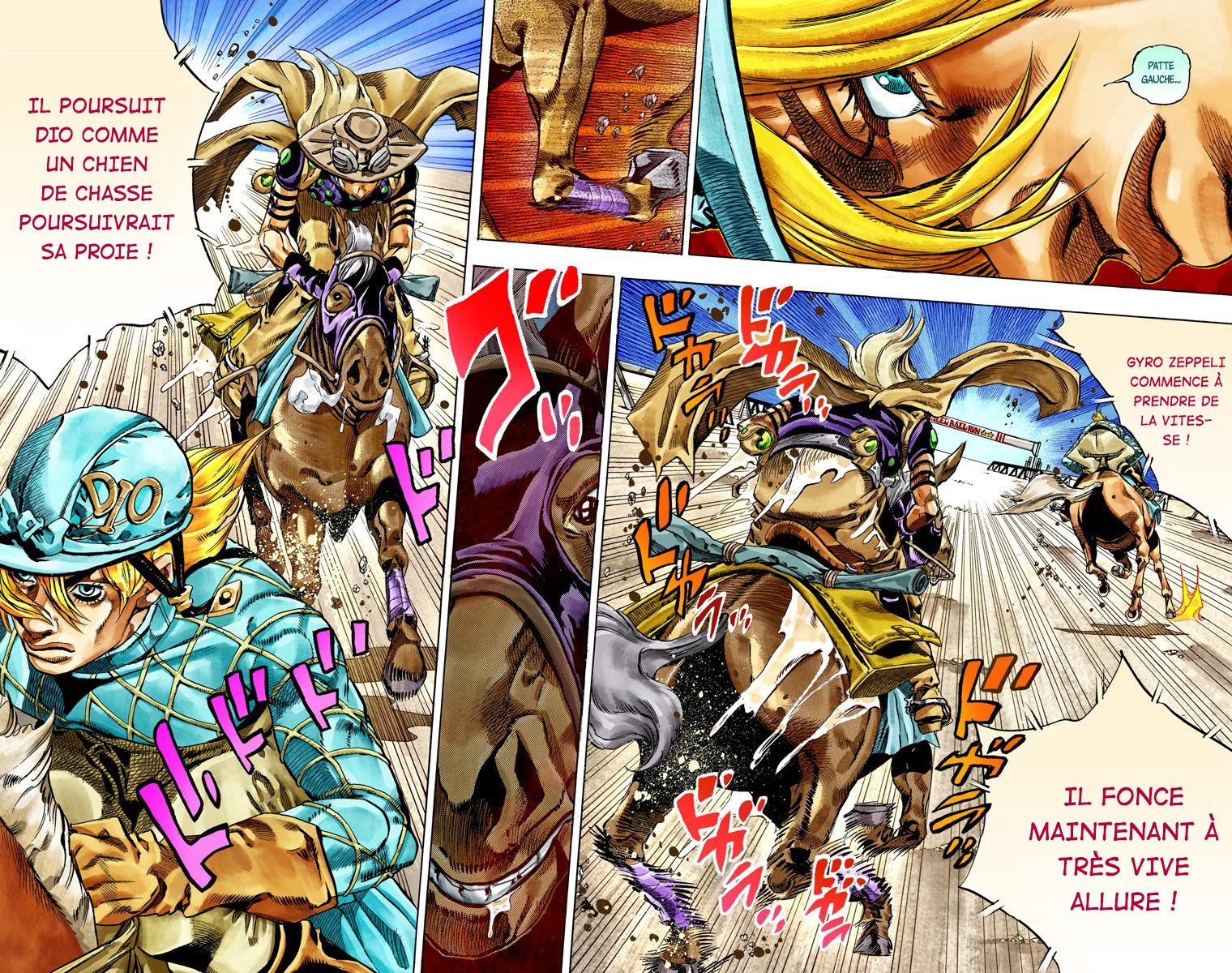 Read JoJo's Bizarre Adventure Part 7 Steel Ball Run Official Colored FR Manga Online