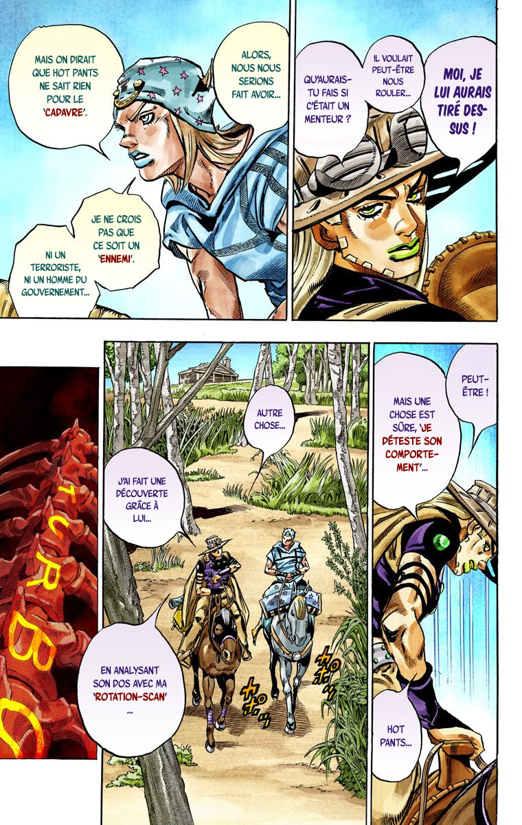 Read JoJo's Bizarre Adventure Part 7 Steel Ball Run Official Colored FR Manga Online