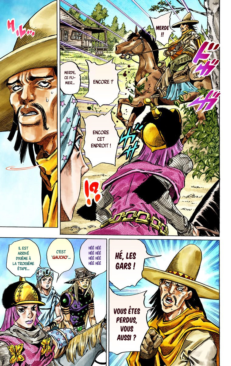 Read JoJo's Bizarre Adventure Part 7 Steel Ball Run Official Colored FR Manga Online