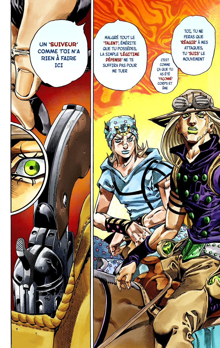 Read JoJo's Bizarre Adventure Part 7 Steel Ball Run Official Colored FR Manga Online