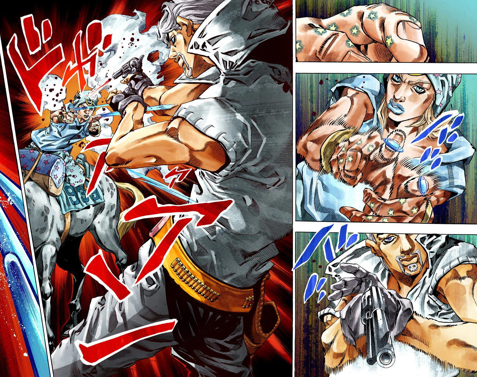 Read JoJo's Bizarre Adventure Part 7 Steel Ball Run Official Colored FR Manga Online