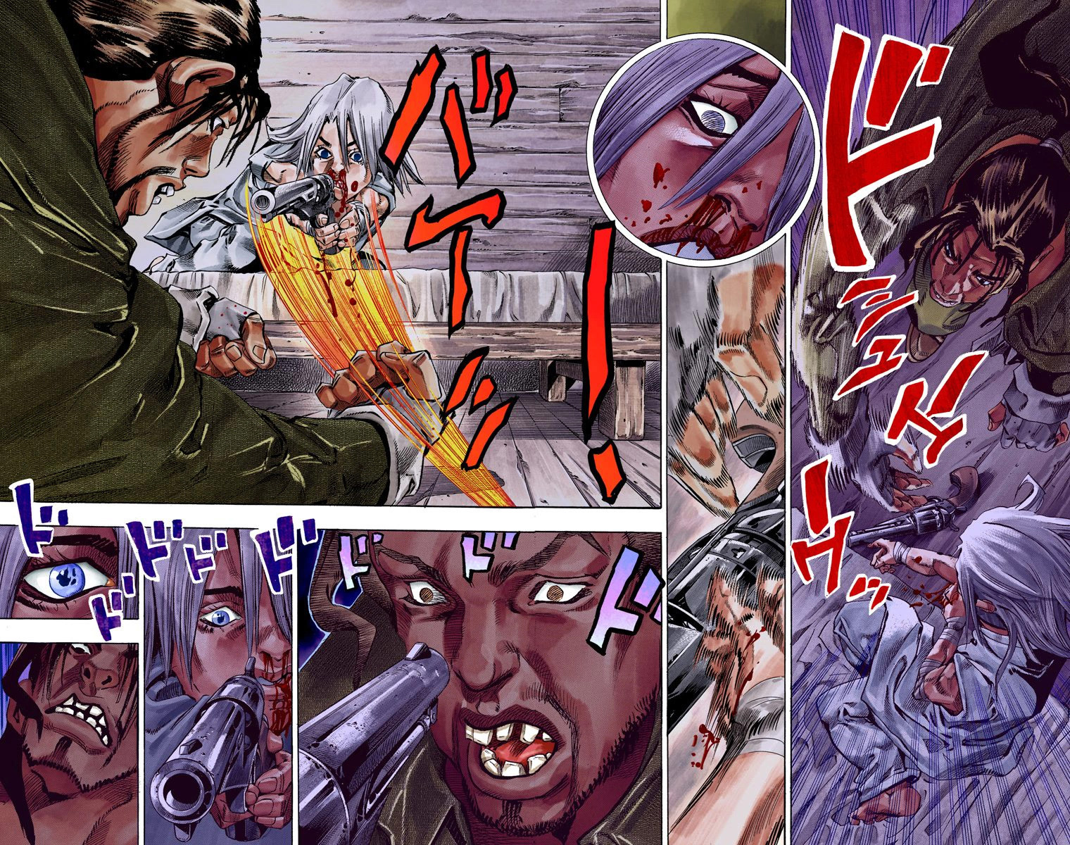 Read JoJo's Bizarre Adventure Part 7 Steel Ball Run Official Colored FR Manga Online