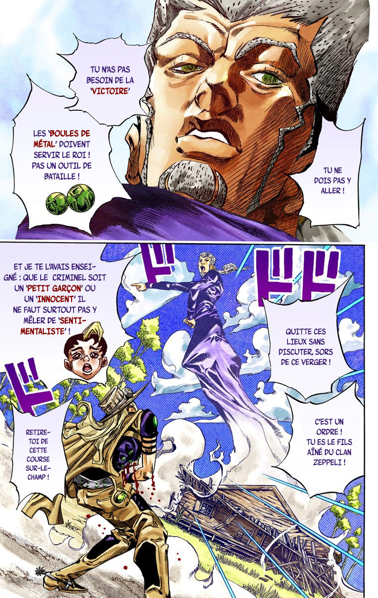 Read JoJo's Bizarre Adventure Part 7 Steel Ball Run Official Colored FR Manga Online
