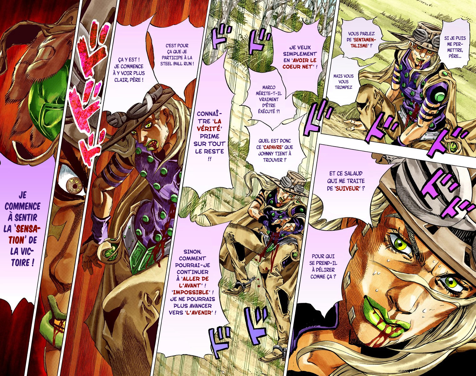 Read JoJo's Bizarre Adventure Part 7 Steel Ball Run Official Colored FR Manga Online