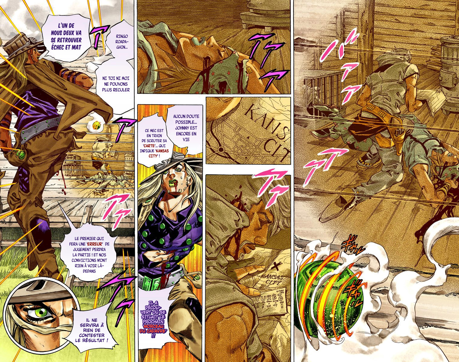 Read JoJo's Bizarre Adventure Part 7 Steel Ball Run Official Colored FR Manga Online