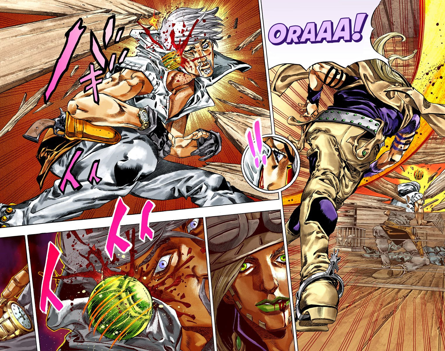 Read JoJo's Bizarre Adventure Part 7 Steel Ball Run Official Colored FR Manga Online