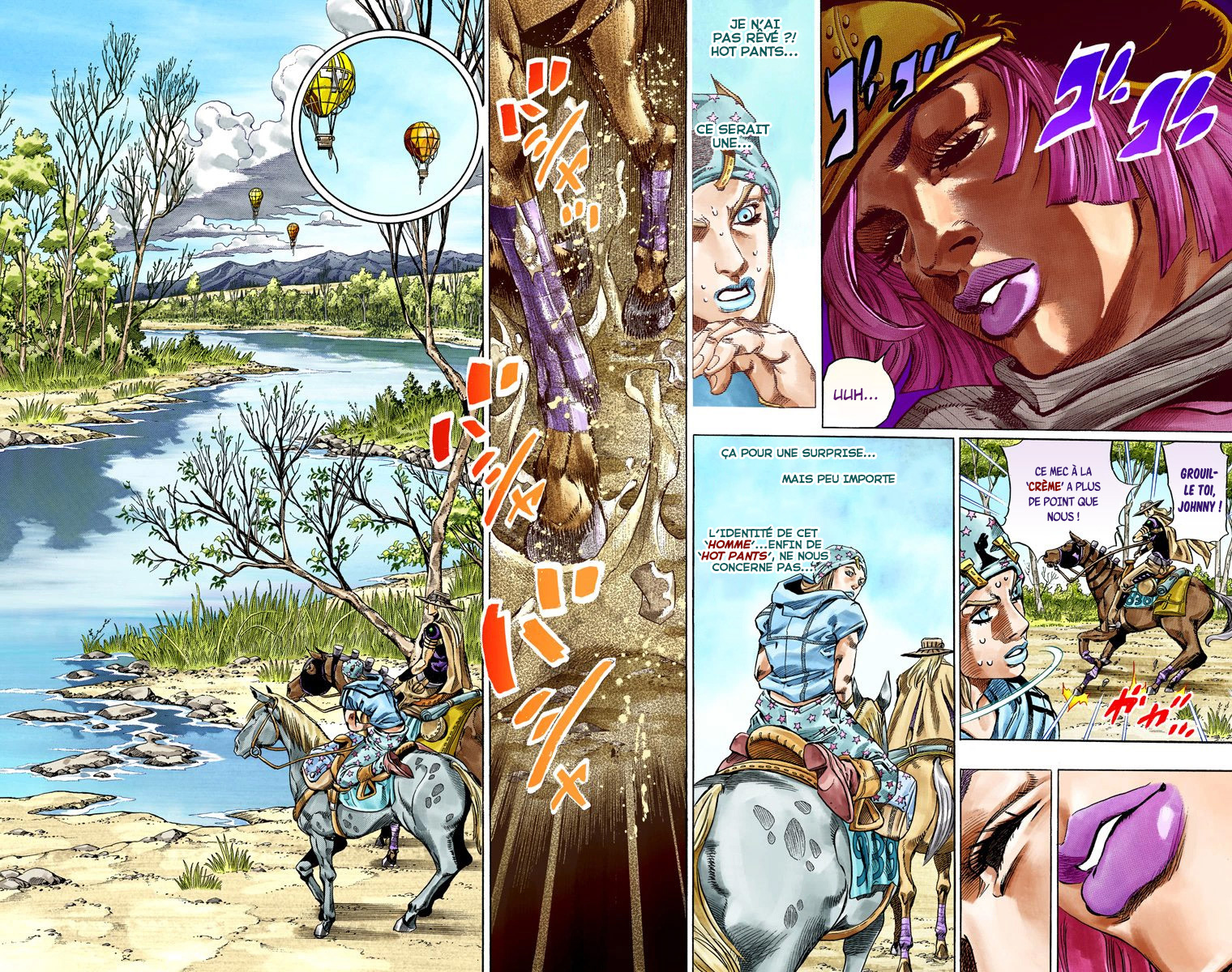Read JoJo's Bizarre Adventure Part 7 Steel Ball Run Official Colored FR Manga Online