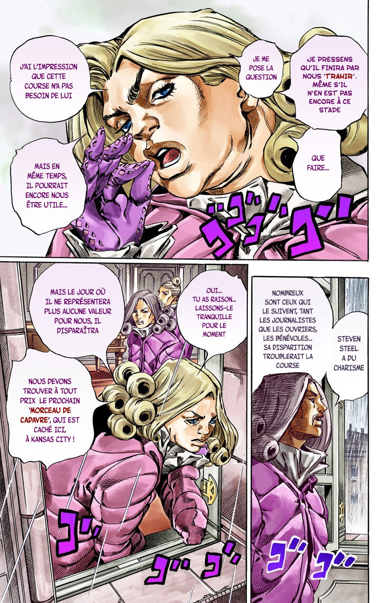Read JoJo's Bizarre Adventure Part 7 Steel Ball Run Official Colored FR Manga Online
