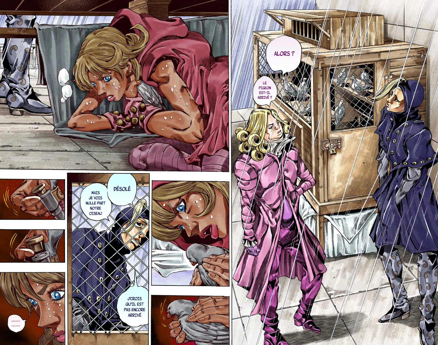 Read JoJo's Bizarre Adventure Part 7 Steel Ball Run Official Colored FR Manga Online
