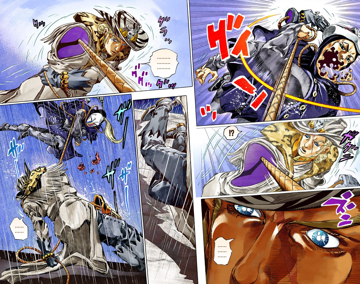 Read JoJo's Bizarre Adventure Part 7 Steel Ball Run Official Colored FR Manga Online