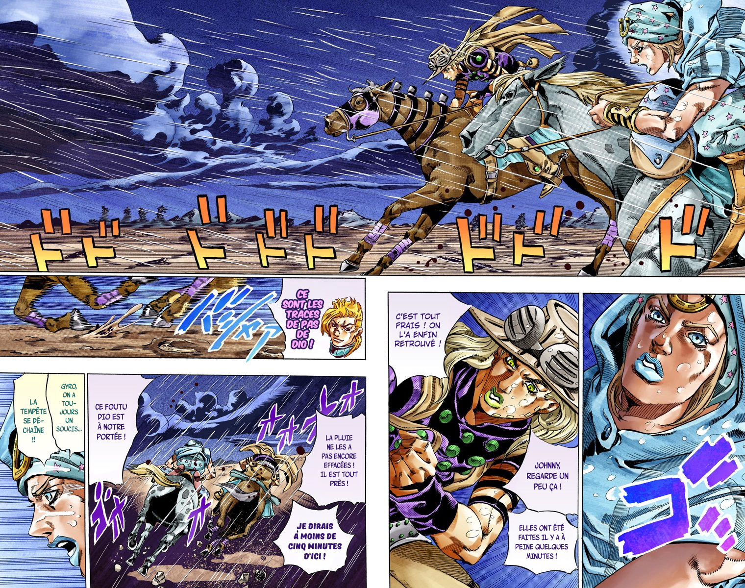 Read JoJo's Bizarre Adventure Part 7 Steel Ball Run Official Colored FR Manga Online