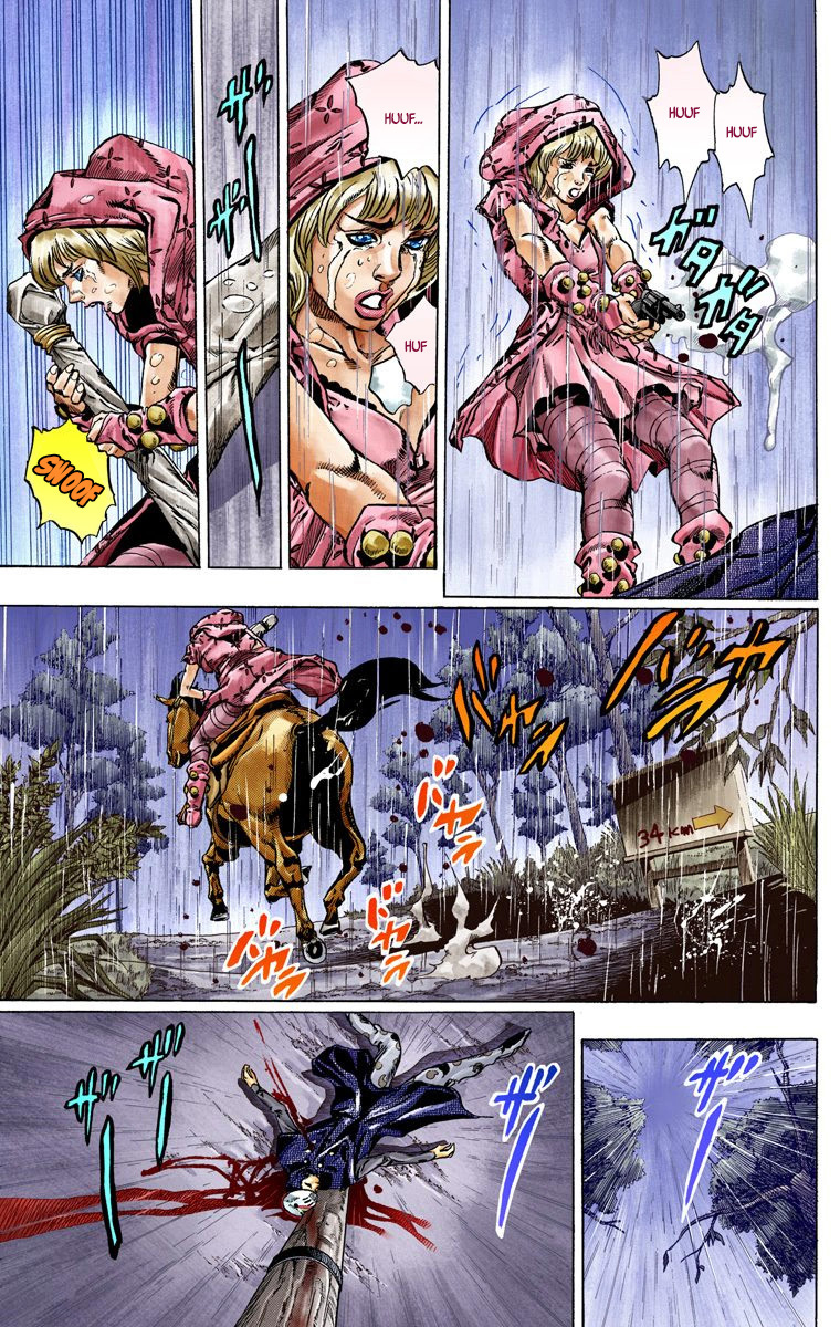 Read JoJo's Bizarre Adventure Part 7 Steel Ball Run Official Colored FR Manga Online