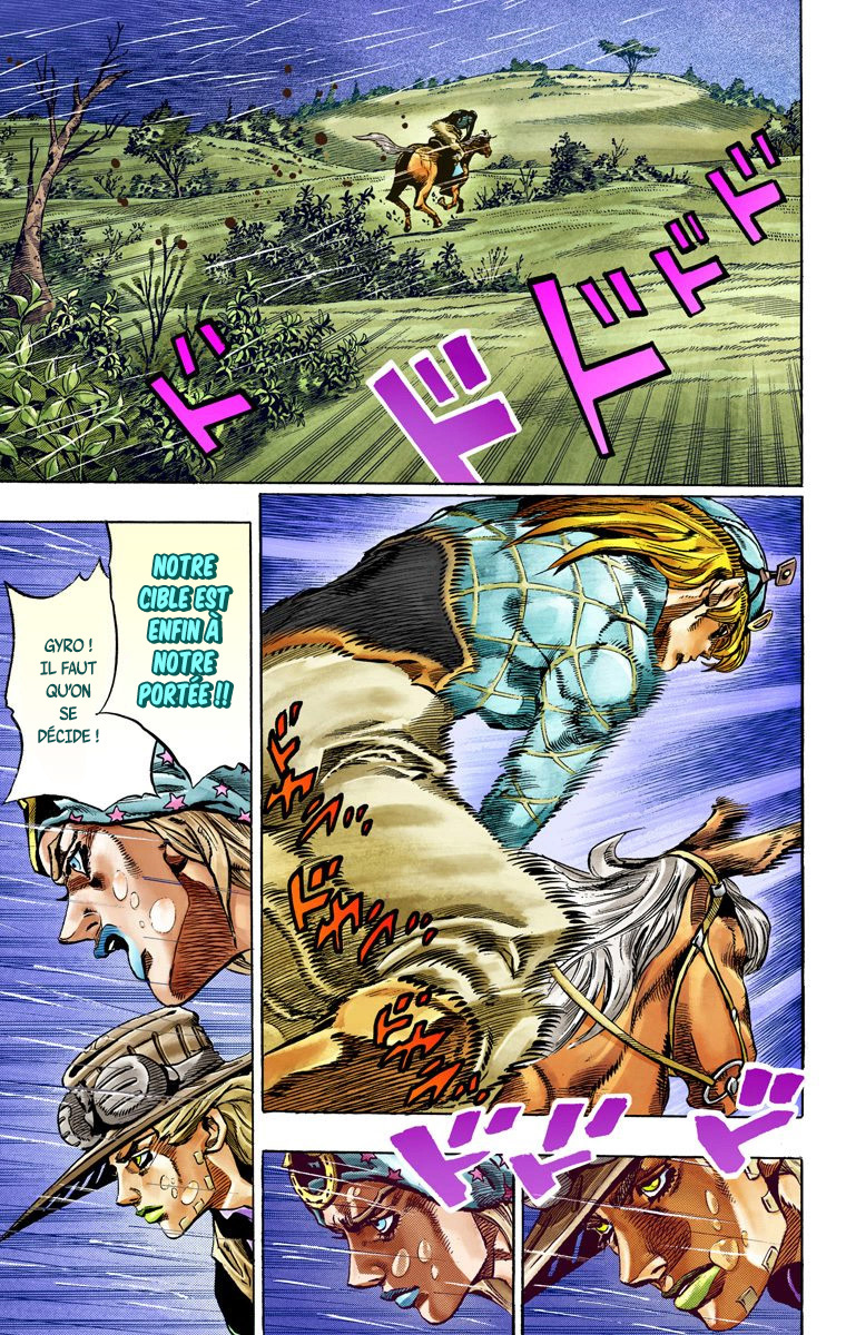 Read JoJo's Bizarre Adventure Part 7 Steel Ball Run Official Colored FR Manga Online