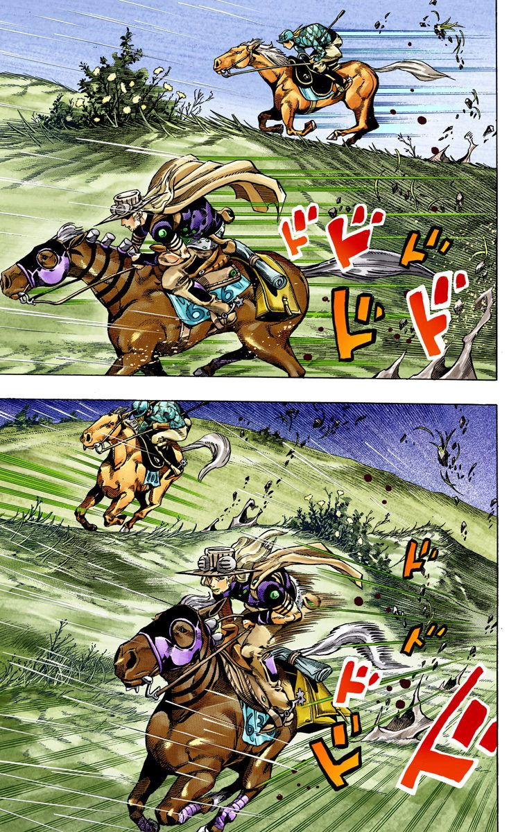 Read JoJo's Bizarre Adventure Part 7 Steel Ball Run Official Colored FR Manga Online